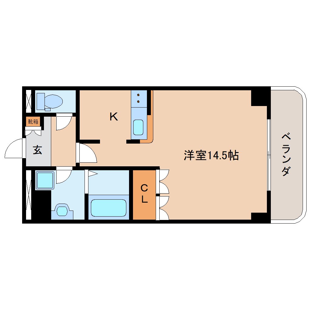 間取り図 東海道新幹線（東海）/静岡駅 徒歩18分 5階 築19年