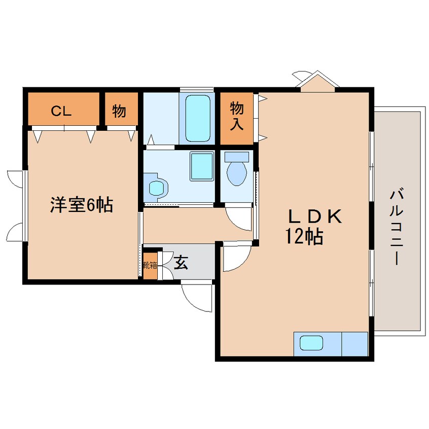 間取図 東海道本線/静岡駅 バス18分小鹿下車:停歩3分 2階 築34年