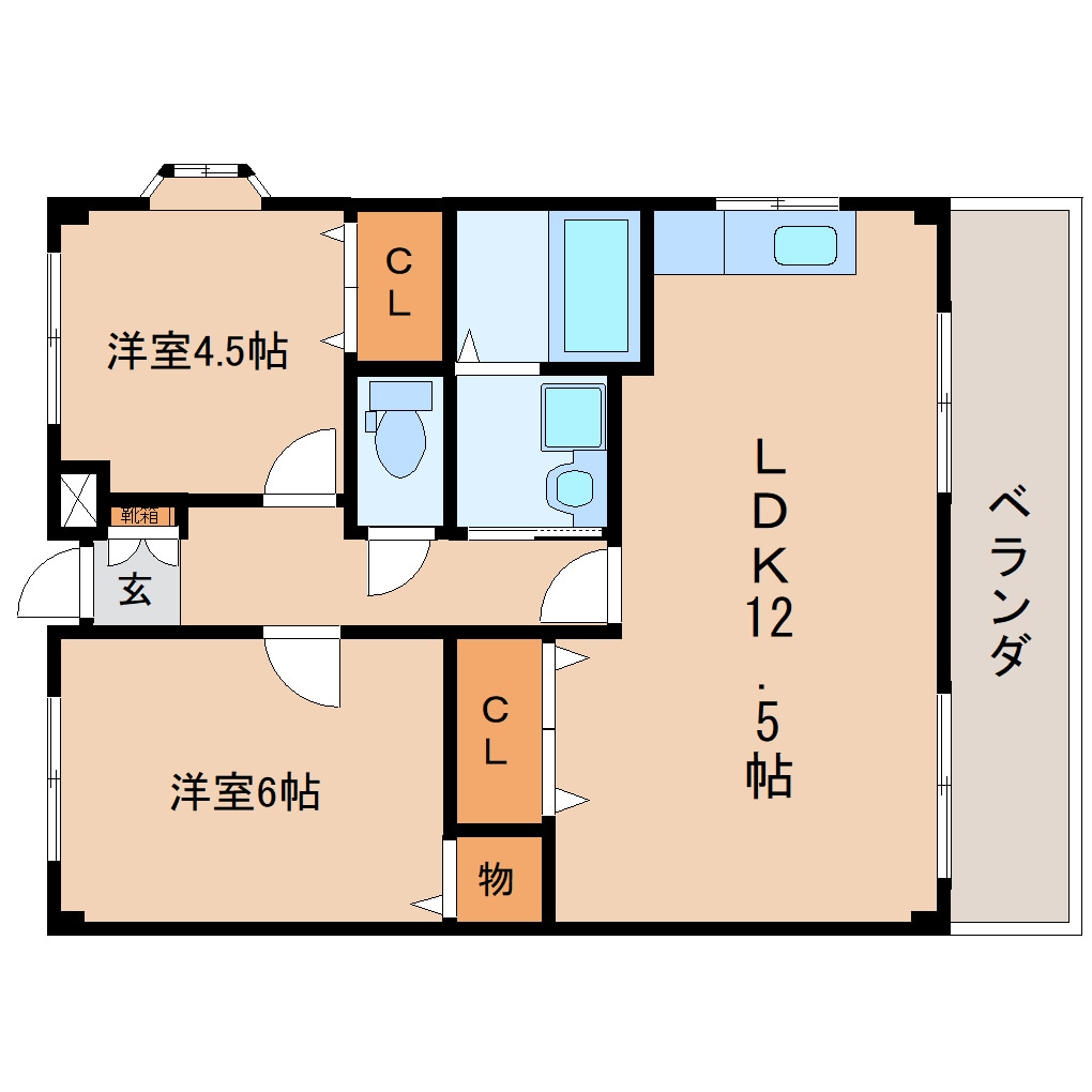 間取り図 東海道本線/静岡駅 バス23分宮竹一丁目下車:停歩2分 3階 築32年
