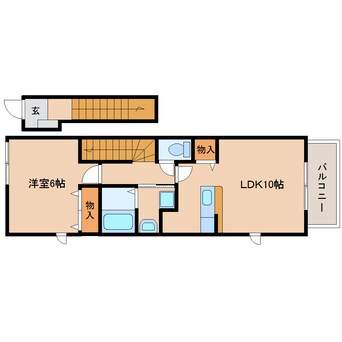 間取図 東海道本線/藤枝駅 バス10分高柳三丁目下車:停歩5分 2階 築18年