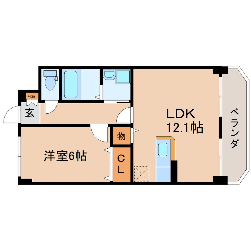 間取図 東海道本線/藤枝駅 バス10分千才下車:停歩2分 2階 築19年