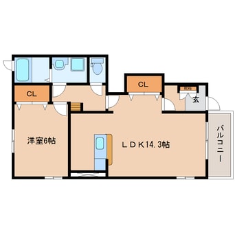 間取図 東海道本線/静岡駅 バス17分中村町下下車:停歩3分 1階 築18年