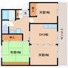 東海道本線/東静岡駅 徒歩16分 3階 築38年 3DKの間取り