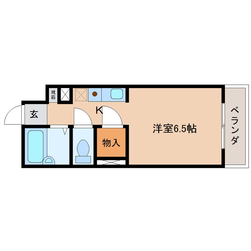 間取図 東海道本線/静岡駅 バス13分登呂遺跡下車:停歩5分 2階 築35年