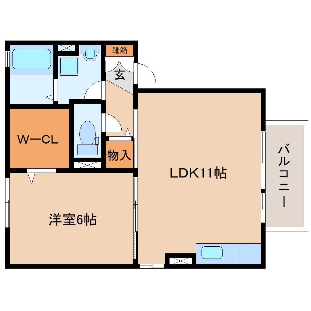 間取り図 東海道本線/静岡駅 バス12分静岡総合庁舎前下車:停歩9分 2階 築18年