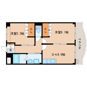 間取図 東海道本線/静岡駅 バス20分大谷下車:停歩5分 1階 築18年