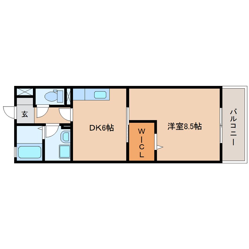 間取図 東海道本線/藤枝駅 徒歩18分 2階 築17年