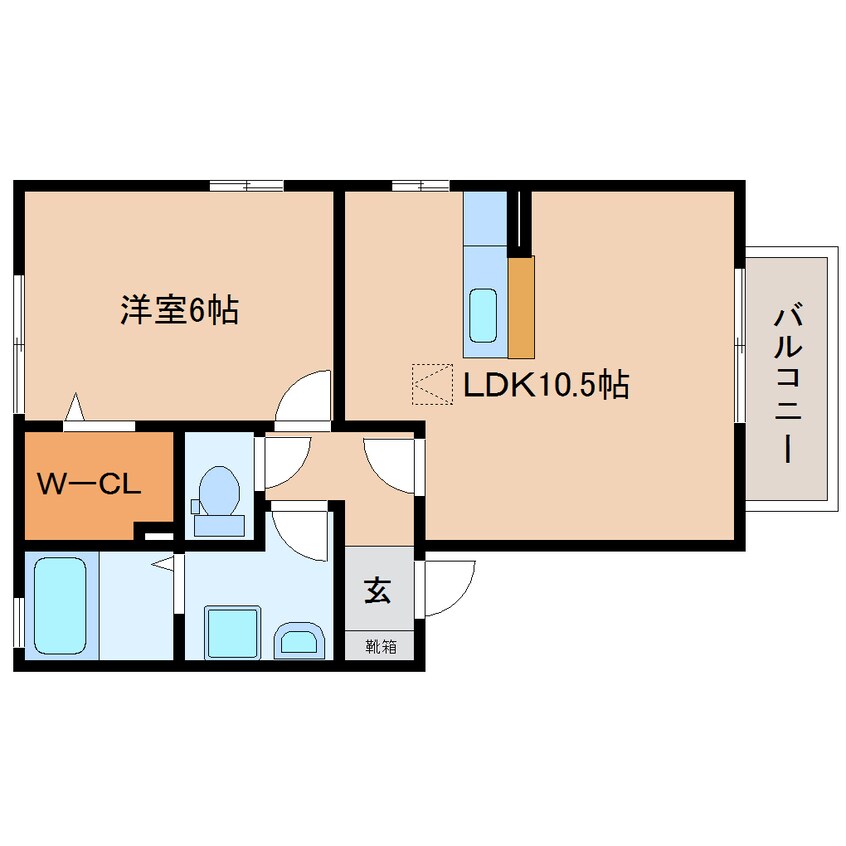 間取図 東海道本線/焼津駅 バス5分登呂田下車:停歩6分 1階 築18年