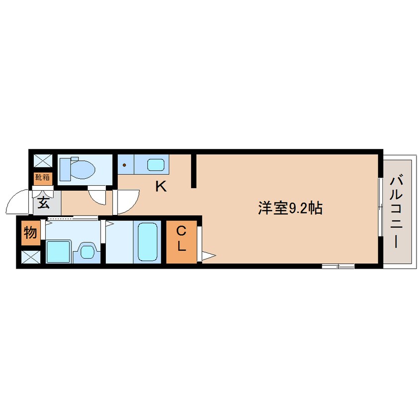 間取図 東海道本線/静岡駅 バス11分西脇ハローワーク静岡入口下車:停歩5分 2階 築16年