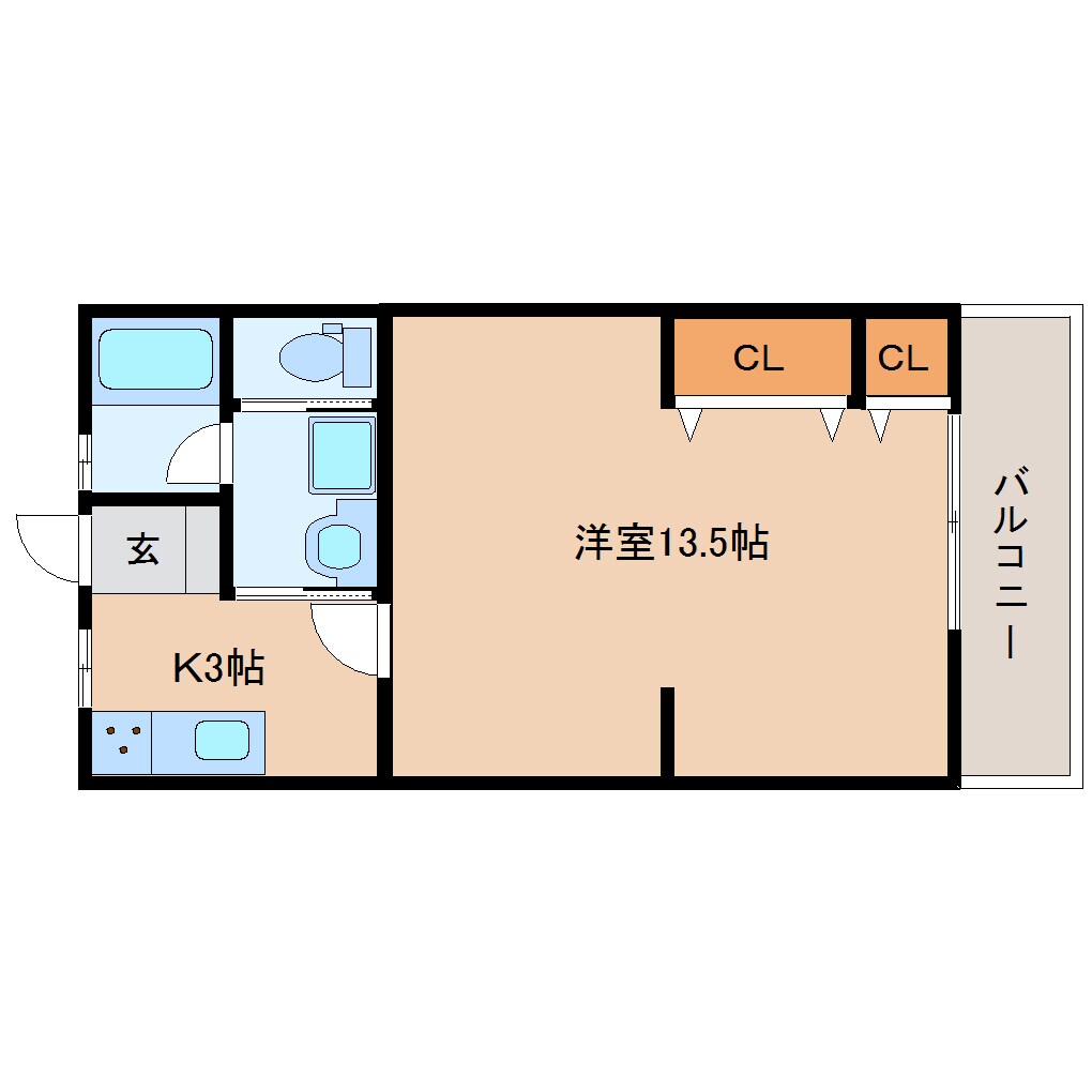 間取り図 東海道本線/静岡駅 バス10分中田三丁目西下車:停歩2分 1階 築41年