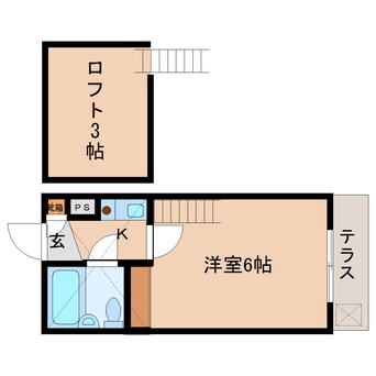 間取図 東海道本線/静岡駅 バス22分片山下車:停歩3分 1階 築35年