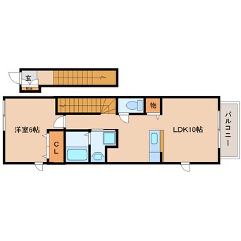 間取図 東海道本線/東静岡駅 バス9分草薙陸上競技場南下車:停歩6分 2階 築17年