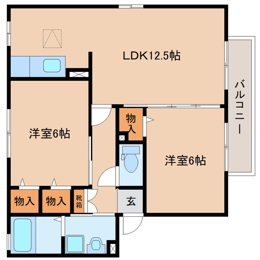 間取図 東海道本線/西焼津駅 徒歩15分 1階 築18年