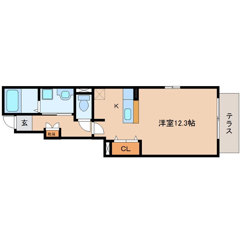 間取図 東海道本線/静岡駅 バス11分ポリテクセンター静岡下車:停歩7分 1階 築16年