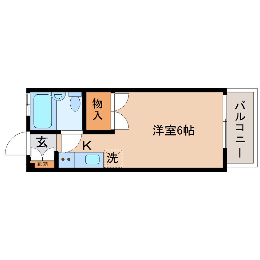 間取図 東海道本線/静岡駅 バス17分大里中学校下車:停歩4分 2階 築27年