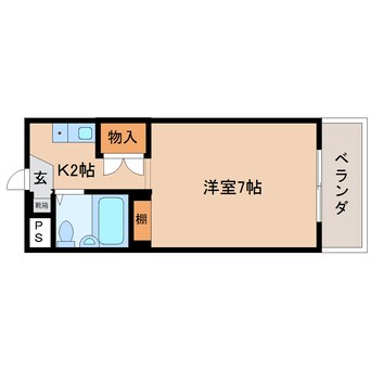 間取図 東海道本線/静岡駅 バス22分堀ノ内下車:停歩5分 1階 築35年