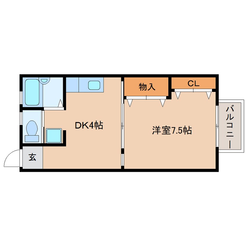 間取図 東海道本線/静岡駅 バス12分済生会病院前下車:停歩3分 1階 築26年