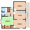 東海道本線/静岡駅 バス:12分:停歩2分 2階 築38年 3DKの間取り