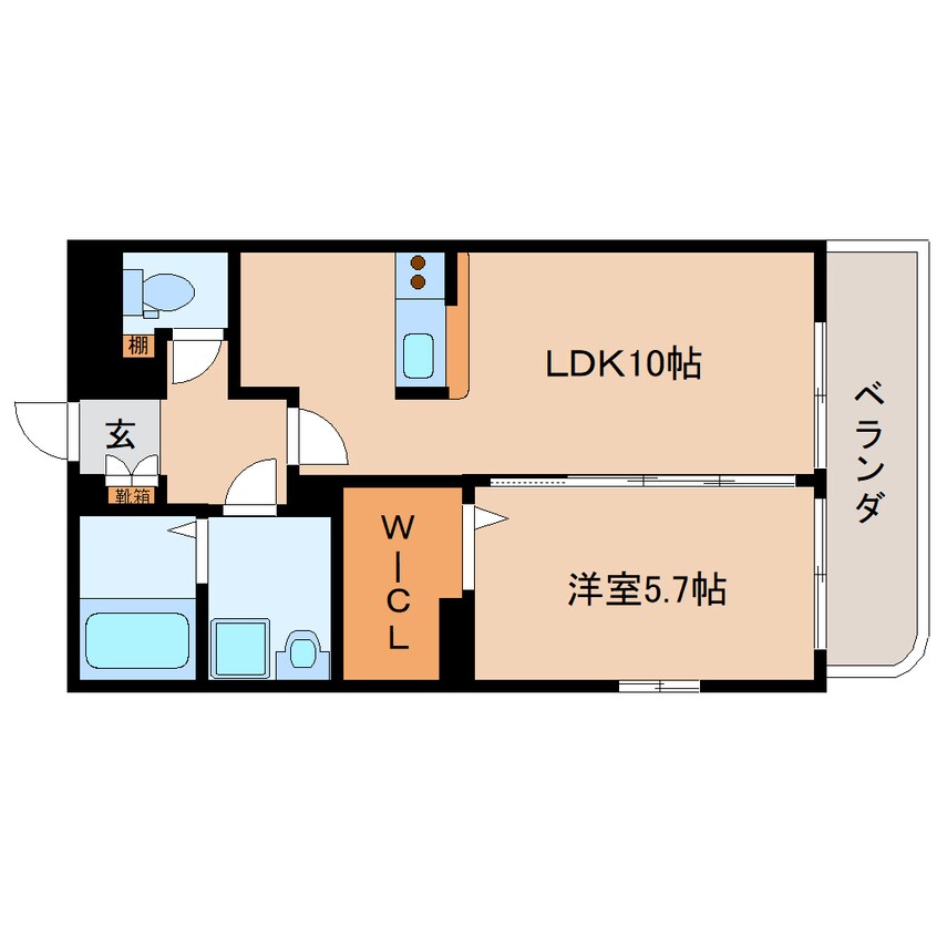 間取図 東海道本線/静岡駅 バス17分西脇下下車:停歩8分 3階 築17年