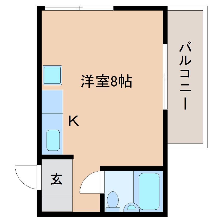 間取図 東海道本線/静岡駅 バス17分敷地二丁目下車:停歩2分 2階 築40年