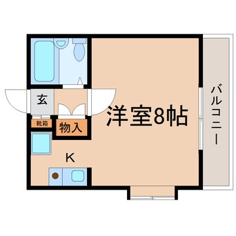 間取図 東海道本線/東静岡駅 徒歩16分 2階 築37年