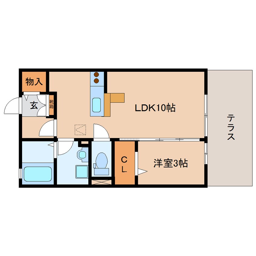 間取図 東海道本線/静岡駅 バス20分西島下車:停歩6分 1階 築15年