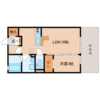 間取図 東海道本線/静岡駅 バス20分西島下車:停歩6分 1階 築15年