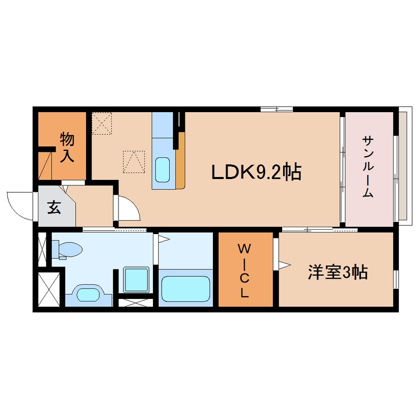 間取図 東海道本線/藤枝駅 徒歩14分 1階 築15年