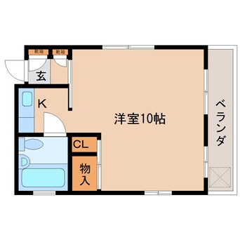 間取図 東海道本線/静岡駅 徒歩4分 2階 築35年