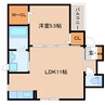 東海道本線/静岡駅 徒歩12分 1階 築16年 1LDKの間取り