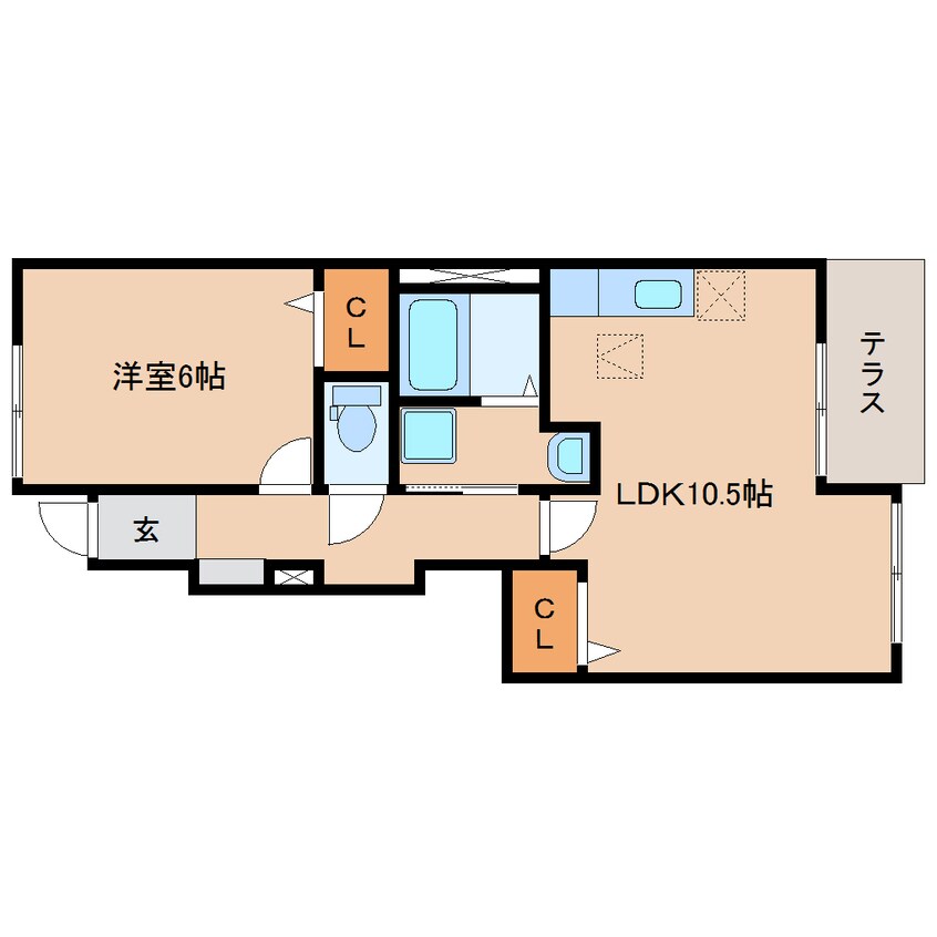 間取図 東海道本線/西焼津駅 徒歩7分 1階 築16年