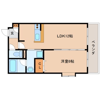 間取図 東海道本線/静岡駅 徒歩12分 1階 築16年