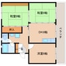 東海道本線/静岡駅 バス:24分:停歩3分 3階 築43年 3DKの間取り