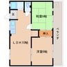 東海道本線/静岡駅 バス:19分:停歩6分 1階 築48年 2LDKの間取り