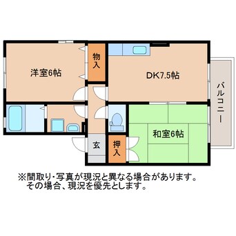 間取図 東海道本線/西焼津駅 徒歩12分 1階 築25年