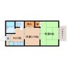東海道本線/藤枝駅 バス:10分:停歩3分 2階 築32年 2Kの間取り