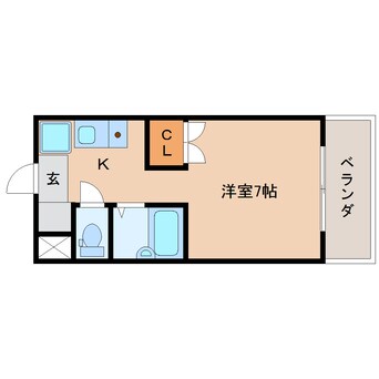 間取図 東海道本線/静岡駅 バス20分豊田一丁目下車:停歩4分 2階 築28年