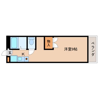 間取図 東海道本線/静岡駅 バス14分静岡総合庁舎前下車:停歩8分 2階 築28年