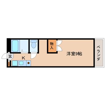 間取図 東海道本線/静岡駅 バス14分静岡総合庁舎前下車:停歩8分 4階 築28年