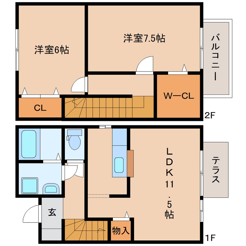 間取図 東海道本線/藤枝駅 バス14分藤枝大手下車:停歩2分 1階 築20年