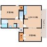 東海道本線/藤枝駅 バス:6分:停歩3分 2階 築29年 2LDKの間取り
