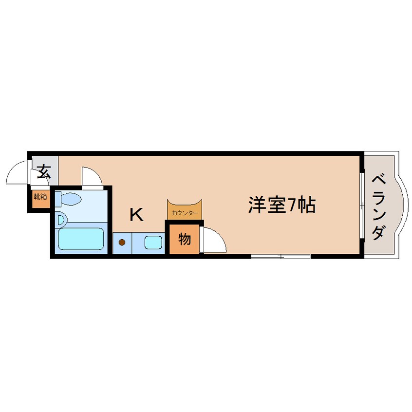 間取図 東海道本線/静岡駅 バス20分小鹿公民館前下車:停歩4分 3階 築36年