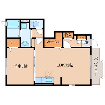 間取図 東海道本線/静岡駅 バス15分下島北下車:停歩7分 1階 築16年