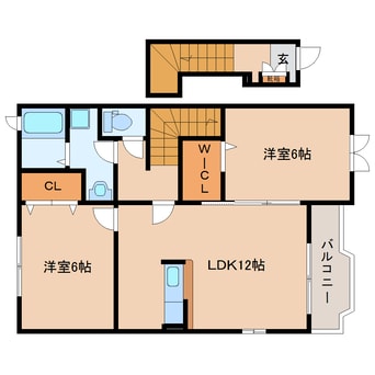 間取図 東海道本線/静岡駅 バス15分下島北下車:停歩7分 2階 築15年