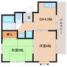 東海道新幹線（東海）/静岡駅 徒歩21分 3階 築31年 2DKの間取り