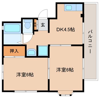 間取図 東海道新幹線（東海）/静岡駅 徒歩21分 3階 築31年