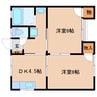 東海道本線/静岡駅 徒歩21分 2階 築37年 2DKの間取り