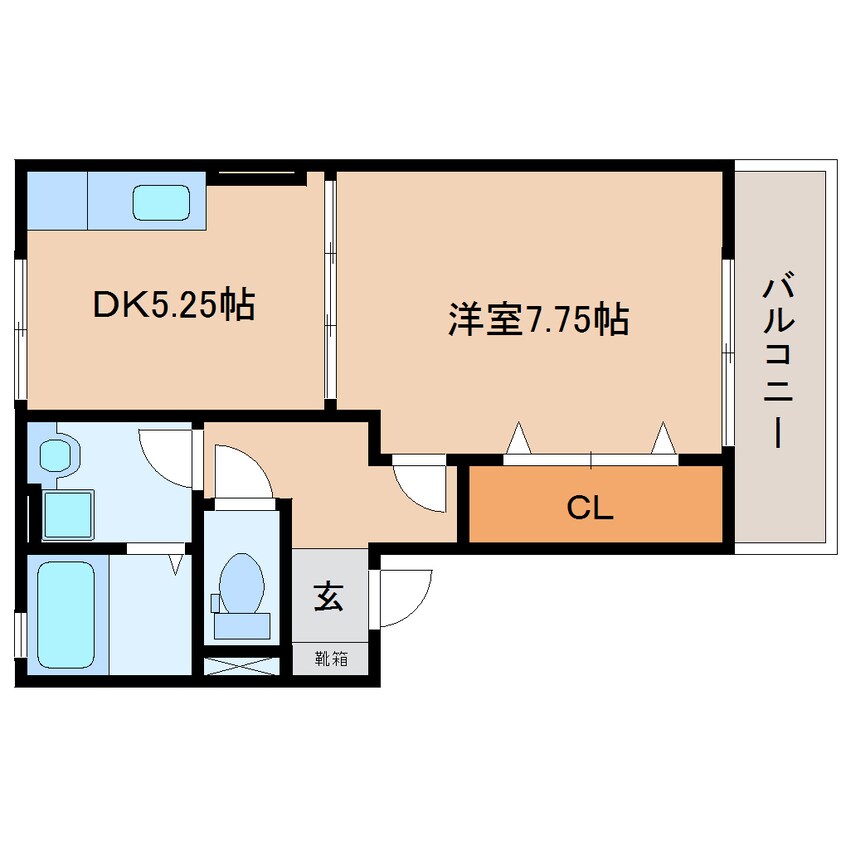 間取図 東海道本線/焼津駅 徒歩12分 1階 築18年