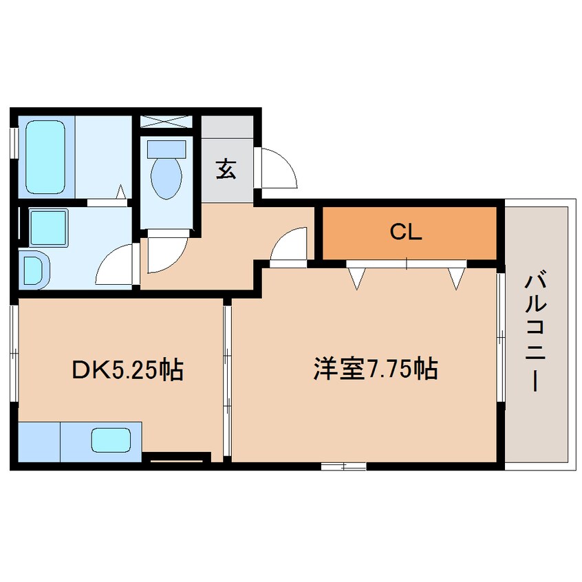 間取図 東海道本線/焼津駅 徒歩12分 2階 築18年