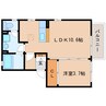 東海道本線/静岡駅 バス:20分:停歩9分 1階 築15年 1LDKの間取り